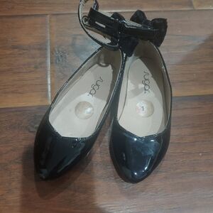 Shiny black dress shoes